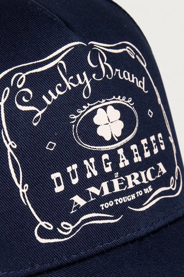 Lucky Brand Vintage Trucker Dark Blue MenWomen Hats