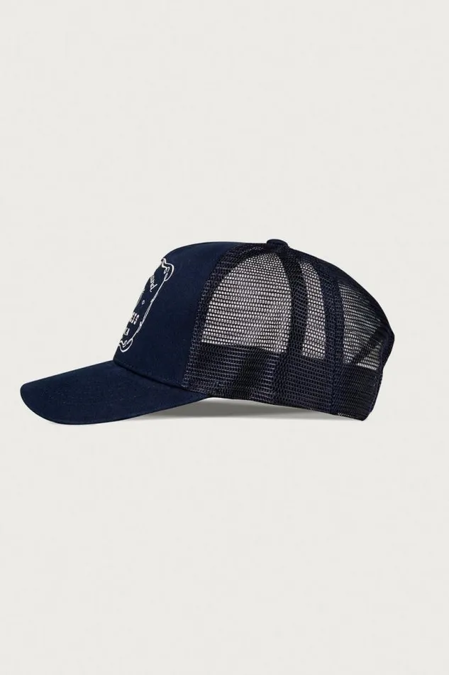 Lucky Brand Vintage Trucker Dark Blue MenWomen Hats