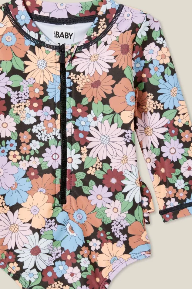 Lucy Long Sleeve Ruffle Back Swimsuit Phantomquinn Floral Baby Cotton On Swimwear Lucy Long Sleeve Ruffle Back Swimsuit Phantomquinn Floral Baby Cotton On Swimwear