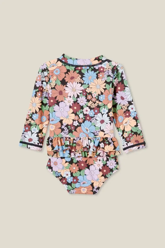 Lucy Long Sleeve Ruffle Back Swimsuit Phantomquinn Floral Baby Cotton On Swimwear Lucy Long Sleeve Ruffle Back Swimsuit Phantomquinn Floral Baby Cotton On Swimwear
