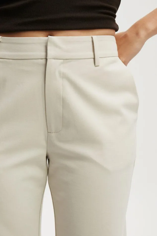 Luis Suiting Pant Light Stone Women Cotton On Pants