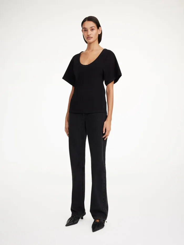 Lunai TShirt Black Women By Malene Birger Tops and Blouses