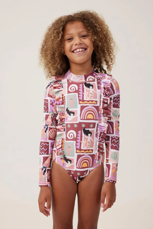 Lydia One Piece Hennaparadise Mermaid Girls Cotton On Swimwear