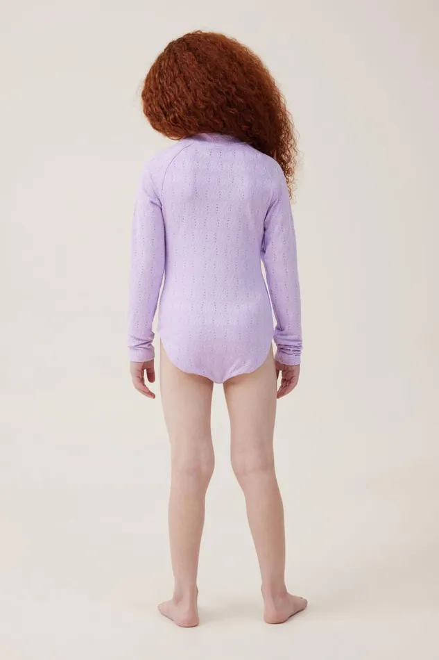 Lydia One Piece Lilac Drop Broderie Girls Cotton On Swimwear Lydia One Piece Lilac Drop Broderie Girls Cotton On Swimwear