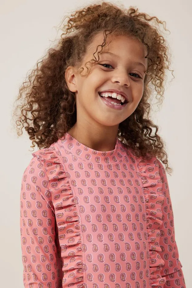 Lydia One Piece Orange Coralperry Paisley Girls Cotton On Swimwear Lydia One Piece Orange Coralperry Paisley Girls Cotton On Swimwear