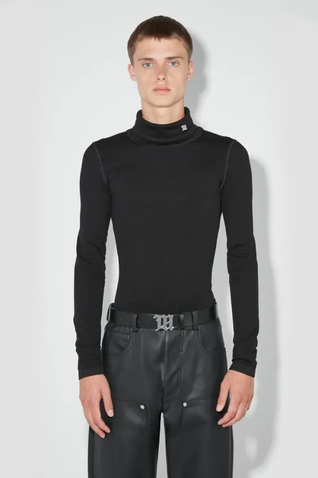 M Seamless Turtleneck Black Men MISBHV Knitwear