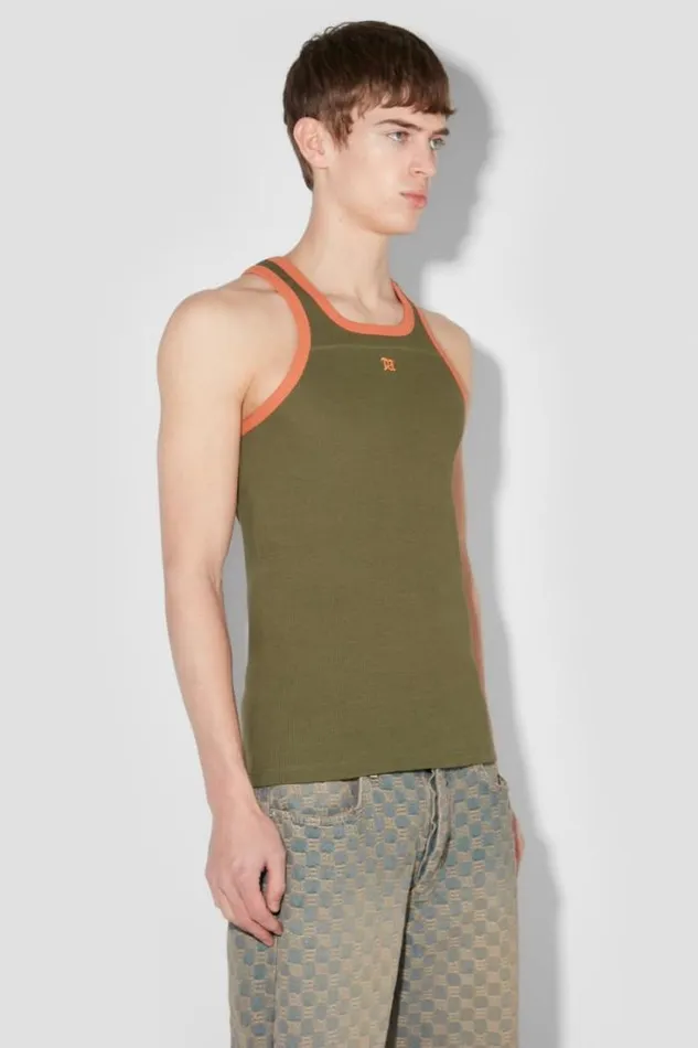 M Tank Top Green Orange Men MISBHV TShirts