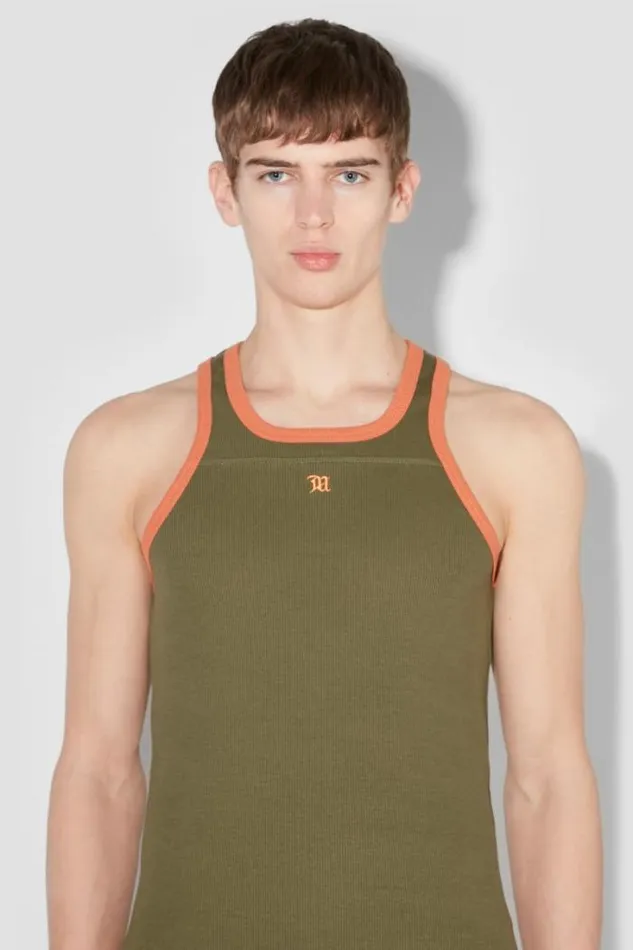 M Tank Top Green Orange Men MISBHV TShirts