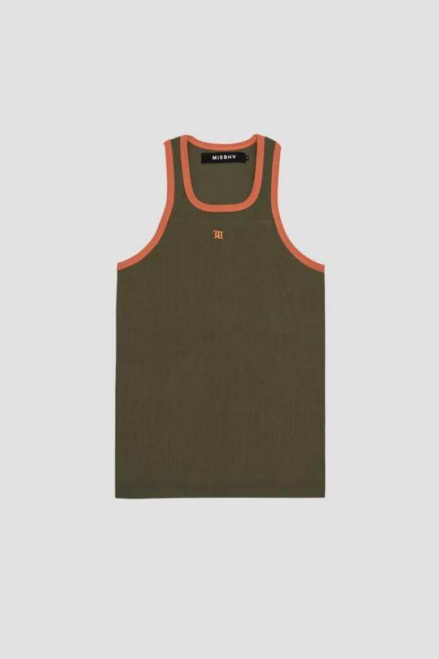 M Tank Top Green Orange Men MISBHV TShirts