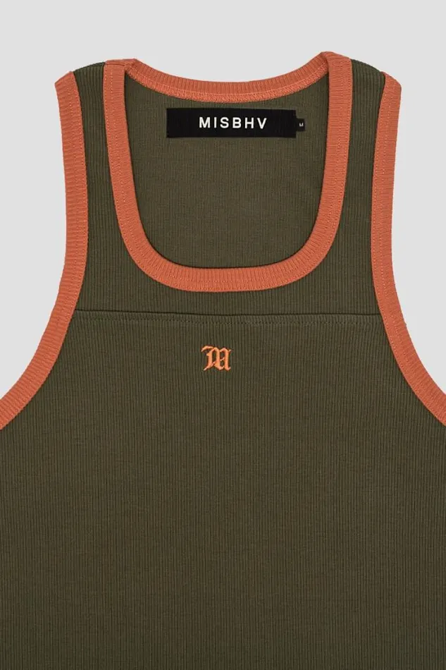 M Tank Top Green Orange Men MISBHV TShirts