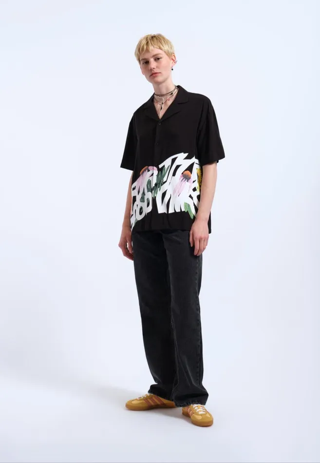 Madi Shirt 8211 Black Floral Times Black Floral Times Women Dr Denim Shirts