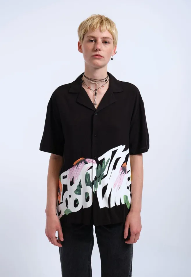Madi Shirt 8211 Black Floral Times Black Floral Times Women Dr Denim Shirts