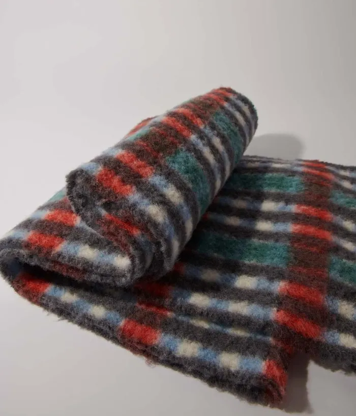 Maje Alpaca Blend Check Scarf Women Scarves and Ponchos