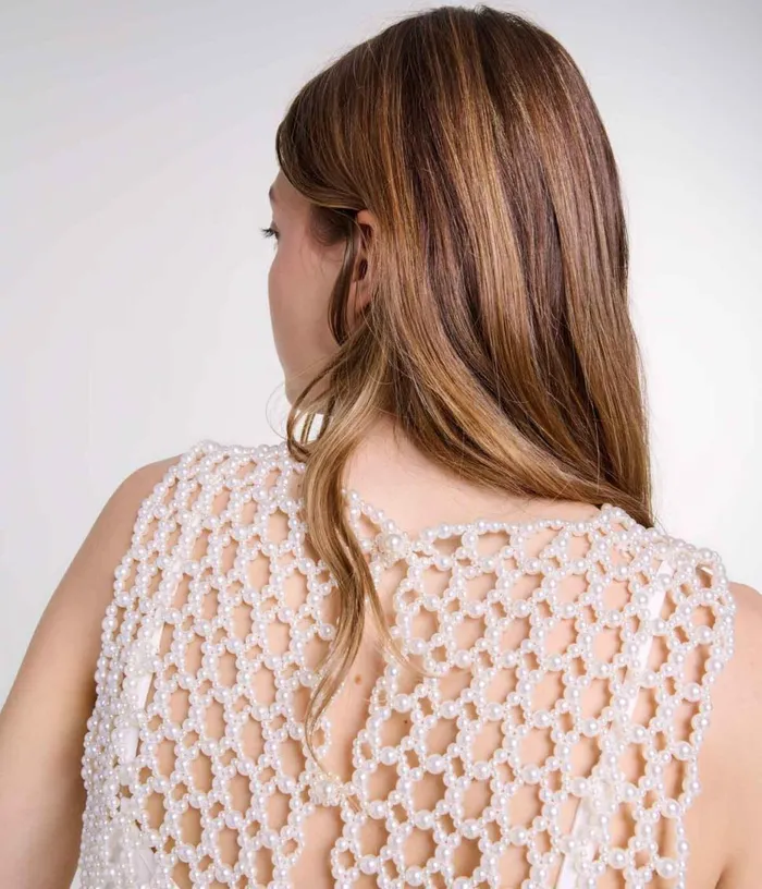 Maje Beaded Top Women Tops and Shirts