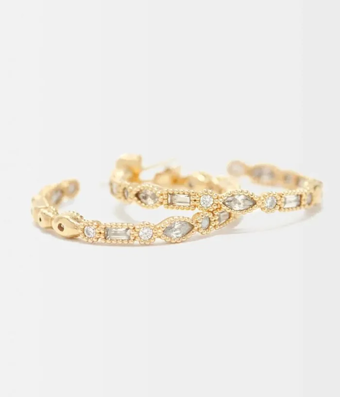 Maje Diamanteacuteembellished Large Hoop Earrings Women Jewelry Maje Diamanteacuteembellished Large Hoop Earrings Women Jewelry