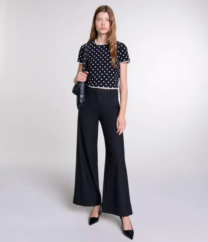 Maje Flared Trousers Women Pants and Jeans