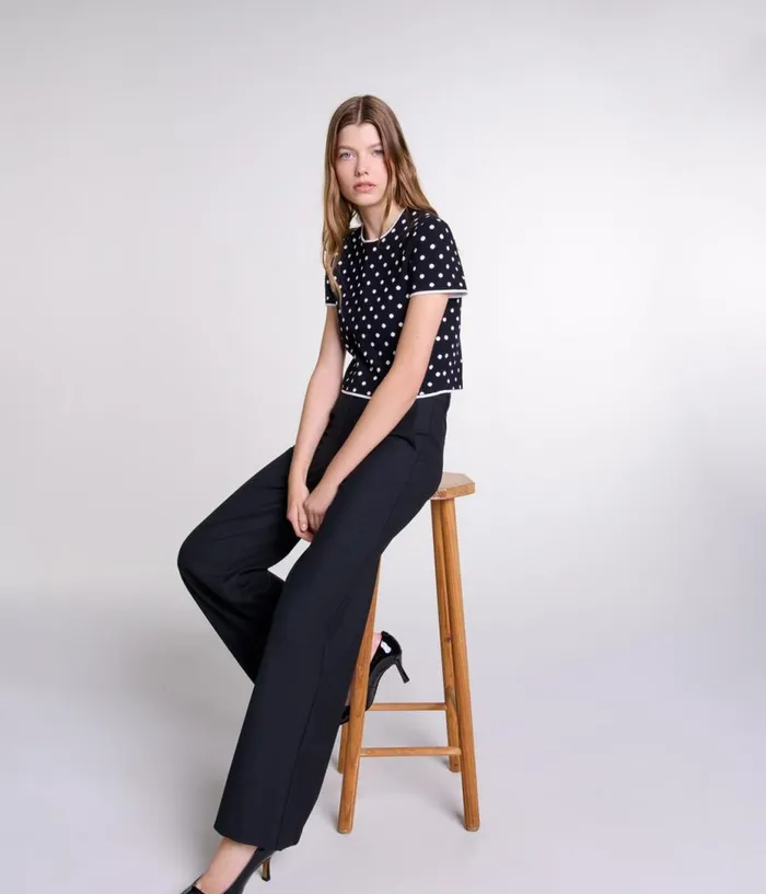 Maje Flared Trousers Women Pants and Jeans