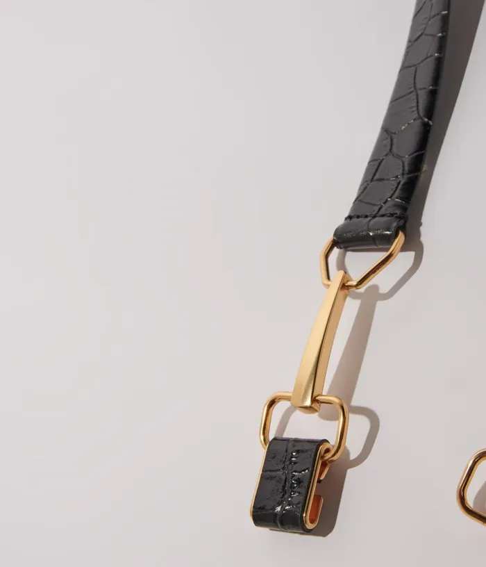 Maje Leather Belt With Horse Bit Buckle Women Belts