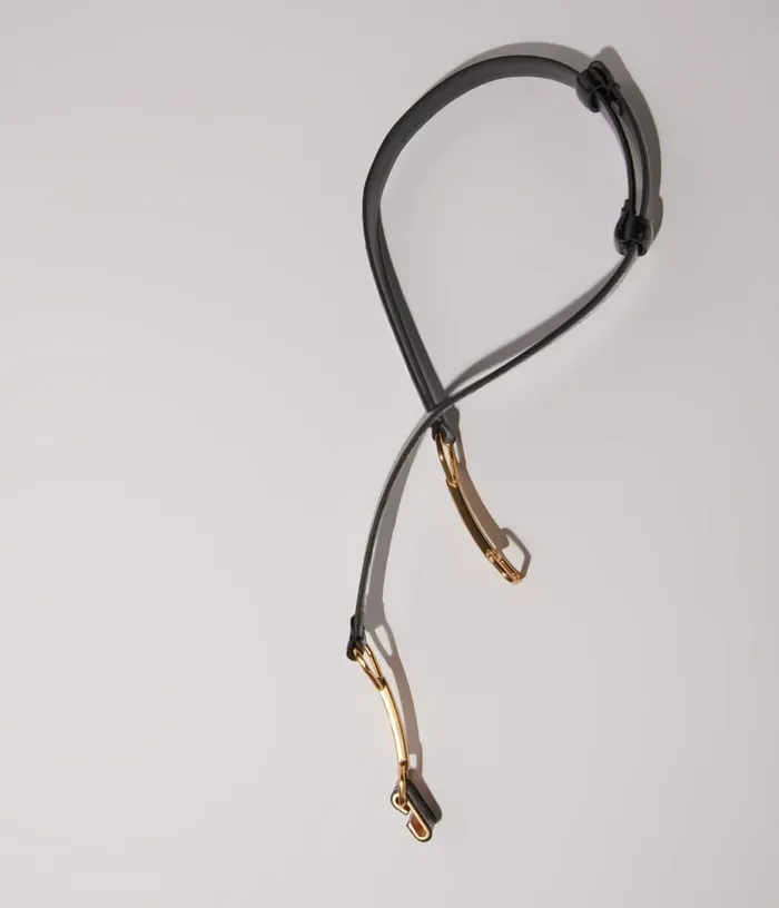 Maje Leather Belt With Horse Bit Buckle Women Belts