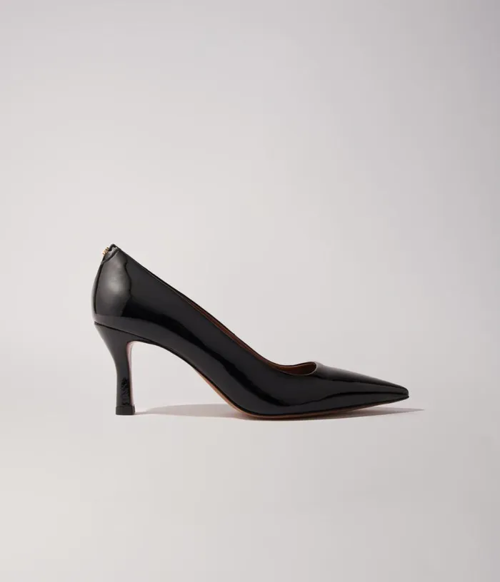 Maje Leather Pumps With Pointed Toes Women Kitten Heels