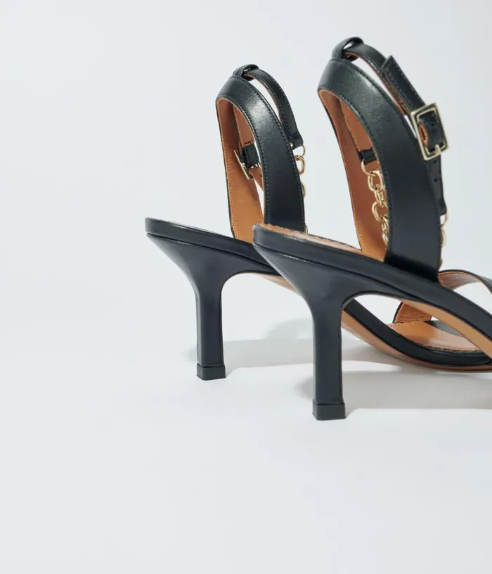 Maje Leather Sandals With Heels Women Pumps and Sandals Maje Leather Sandals With Heels Women Pumps and Sandals