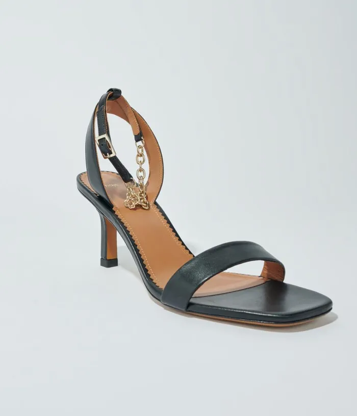 Maje Leather Sandals With Heels Women Pumps and Sandals Maje Leather Sandals With Heels Women Pumps and Sandals