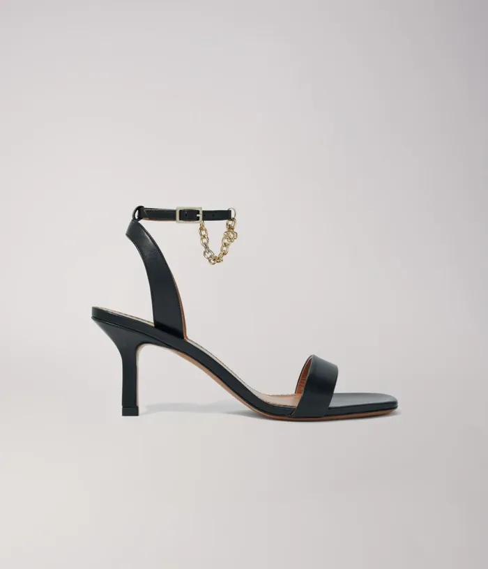 Maje Leather Sandals With Heels Women Pumps and Sandals Maje Leather Sandals With Heels Women Pumps and Sandals