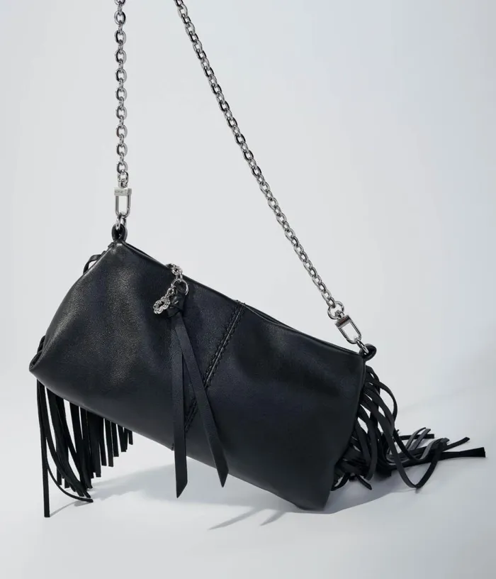 Maje Miss M Plain Leather Clutch Bag Women Small Leather Goods
