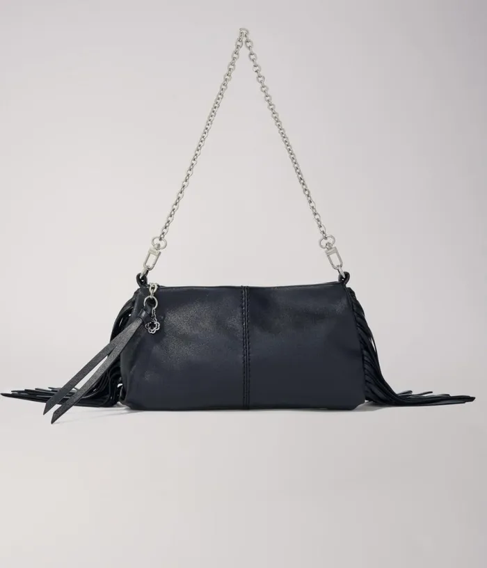Maje Miss M Plain Leather Clutch Bag Women Small Leather Goods