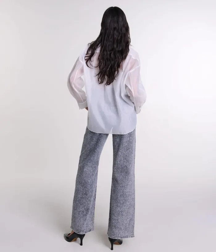 Maje Organza Shirt Women Tops and Shirts
