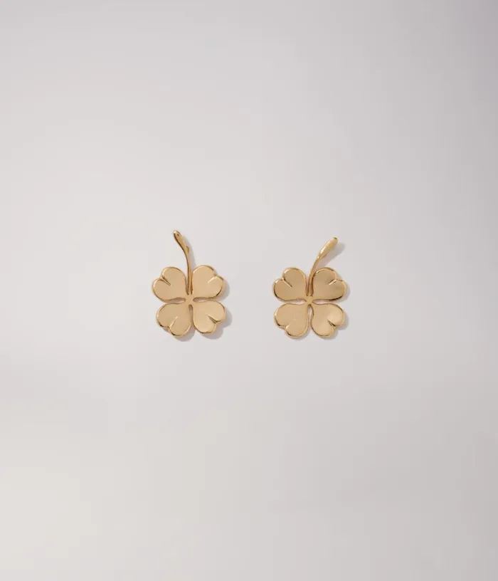 Maje Shamrock Earrings Women Jewelry
