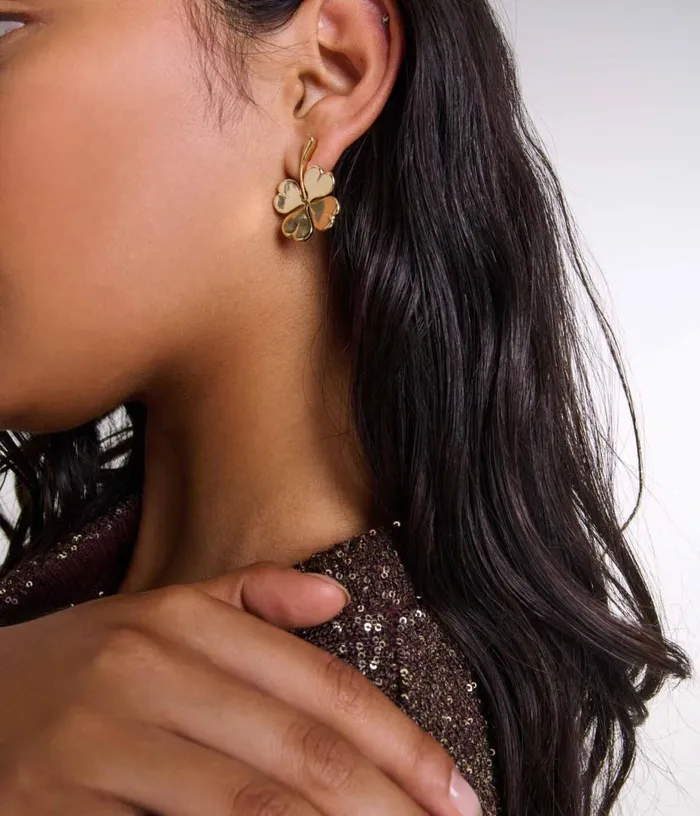 Maje Shamrock Earrings Women Jewelry