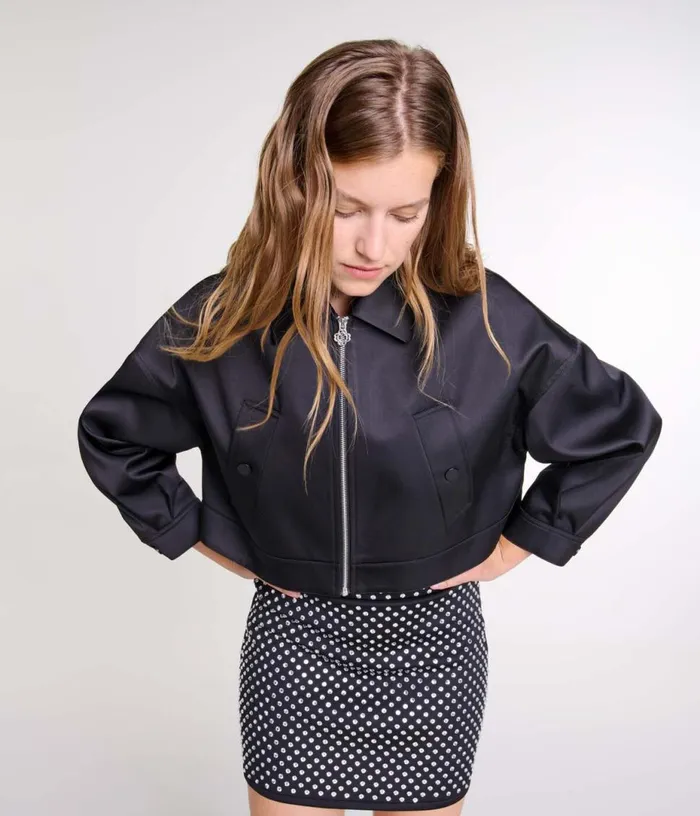 Maje Short Skirt With Rhinestones Women Skirts and Shorts