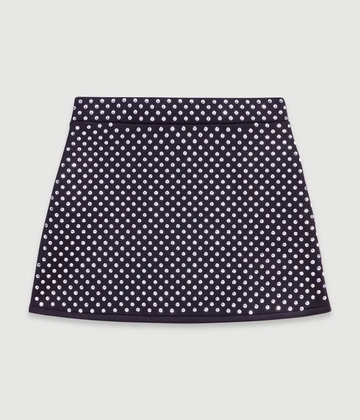 Maje Short Skirt With Rhinestones Women Skirts and Shorts