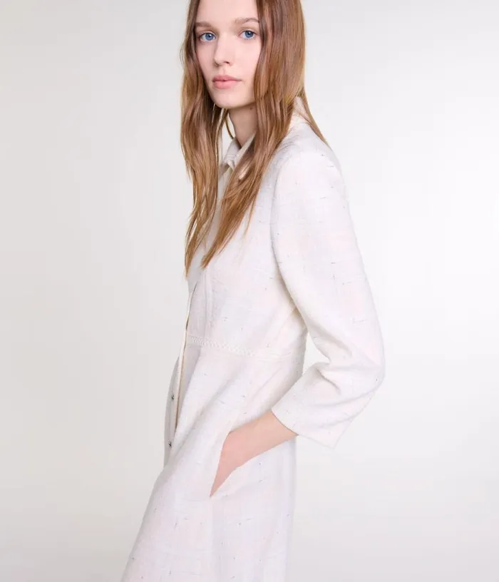 Maje Short Tweed Dress Women Dresses