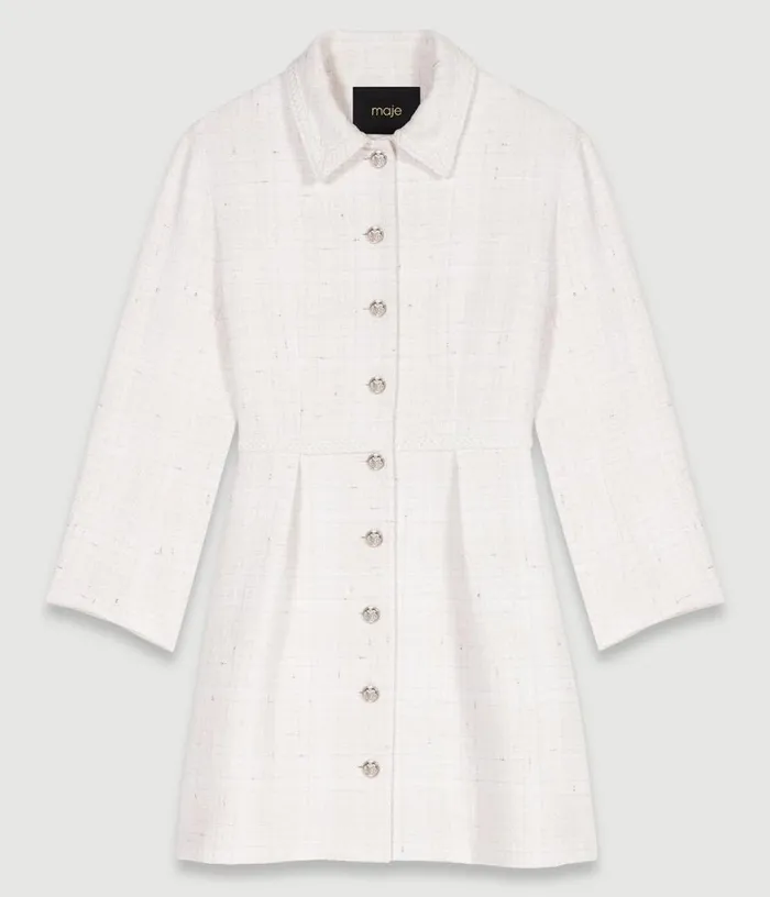 Maje Short Tweed Dress Women Dresses