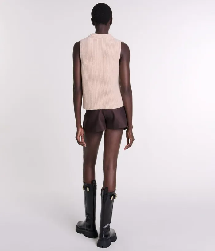 Maje Sleeveless Wool Jumper Women Sweaters and Cardigans