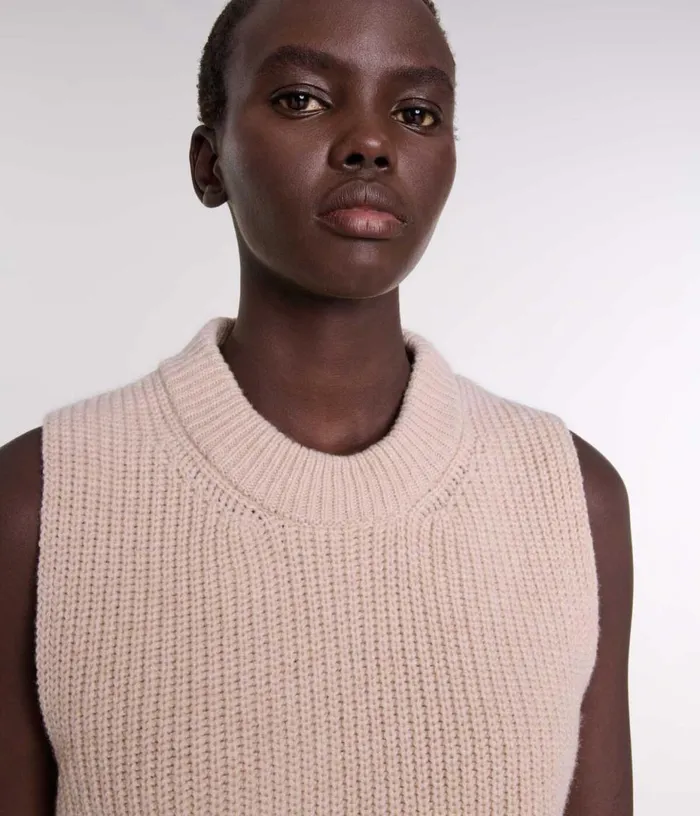 Maje Sleeveless Wool Jumper Women Sweaters and Cardigans