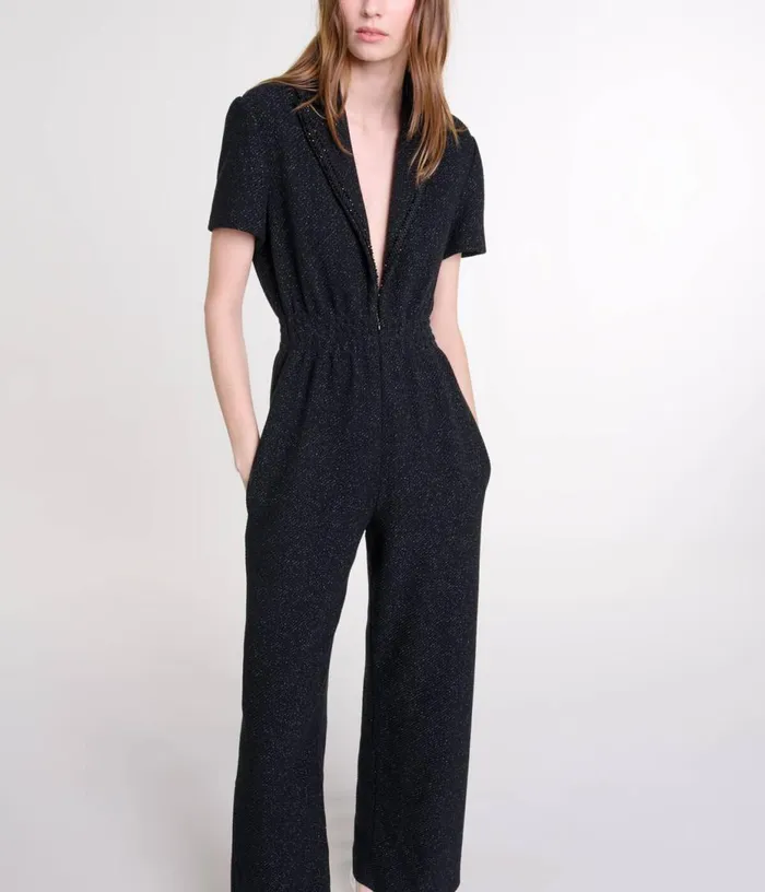 Maje Tweed Trouser Suit Women Pants and Jeans