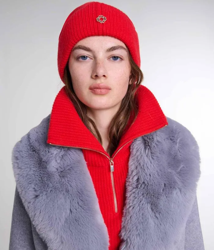 Maje Wool And Cashmere Hat Women Hats