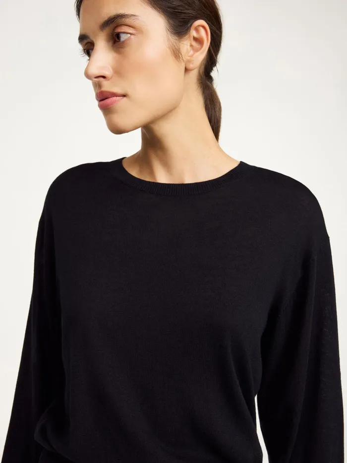 Mantea Sweater Black Women By Malene Birger Knitwear