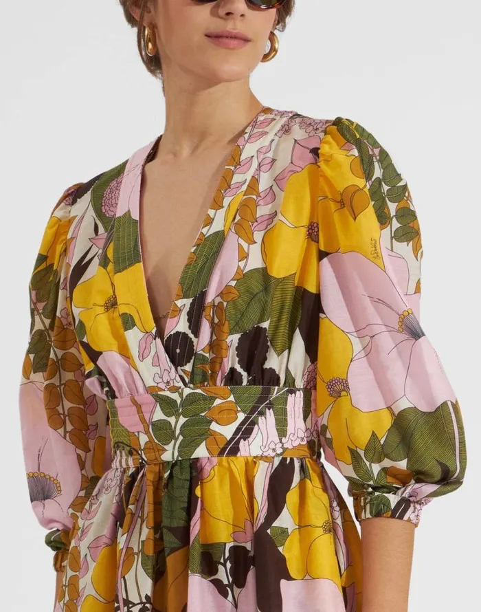 Margherita Dress Big Flower Rose Women La Double J Dresses Margherita Dress Big Flower Rose Women La Double J Dresses