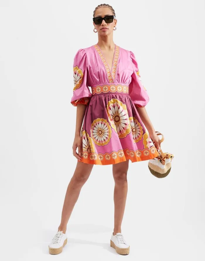 Margherita Dress Placed Napoli Plates Place Hot Pink Women La Double J Dresses