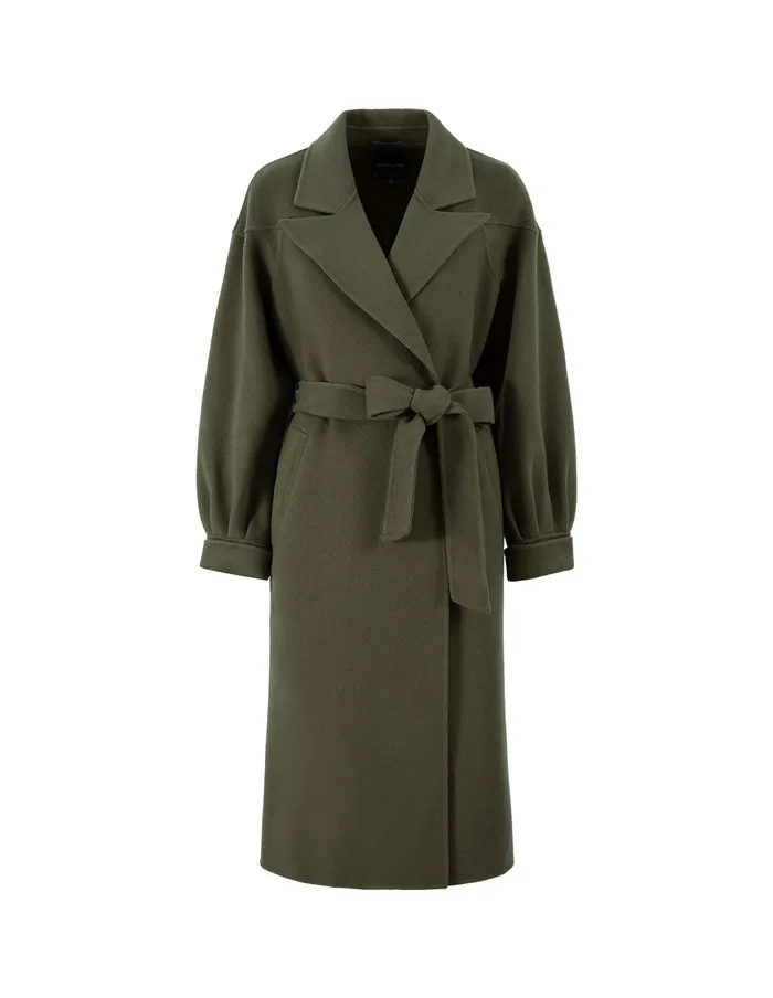MARYLING Jacket and Coat British Style Army Green Loose A Swing Coat Green 8211 Women MARYLING Jacket and Coat British Style Army Green Loose A Swing Coat Green 8211 Women