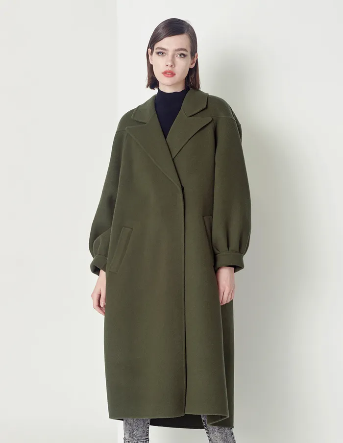 MARYLING Jacket and Coat British Style Army Green Loose A Swing Coat Green 8211 Women MARYLING Jacket and Coat British Style Army Green Loose A Swing Coat Green 8211 Women