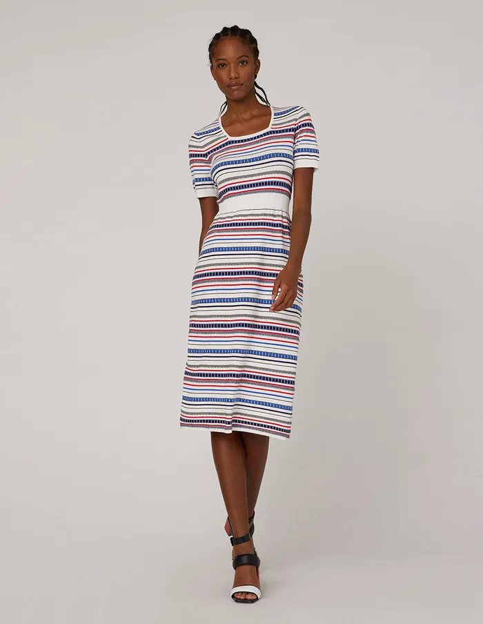 MARYLING Knit Dress Squareneck Midlength Knit Dress Mix 8211 Women