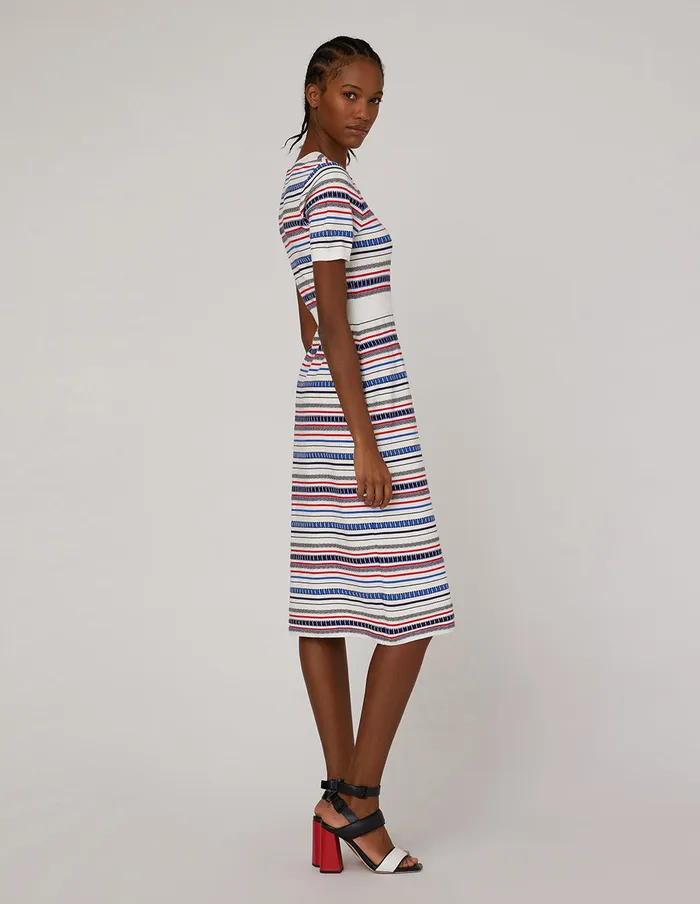 MARYLING Knit Dress Squareneck Midlength Knit Dress Mix 8211 Women MARYLING Knit Dress Squareneck Midlength Knit Dress Mix 8211 Women