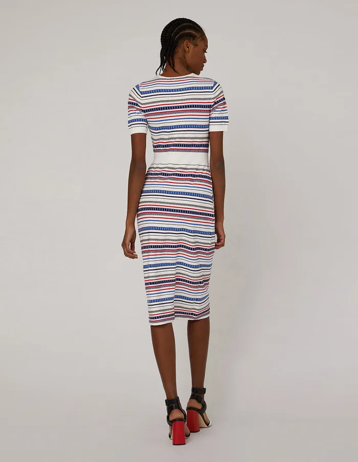 MARYLING Knit Dress Squareneck Midlength Knit Dress Mix 8211 Women MARYLING Knit Dress Squareneck Midlength Knit Dress Mix 8211 Women