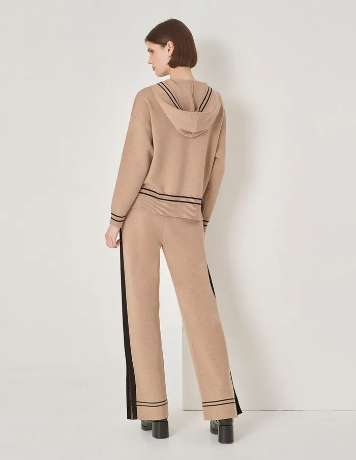 MARYLING Knitwear Camel Hooded Knitted Sweater Camel 8211 Women MARYLING Knitwear Camel Hooded Knitted Sweater Camel 8211 Women