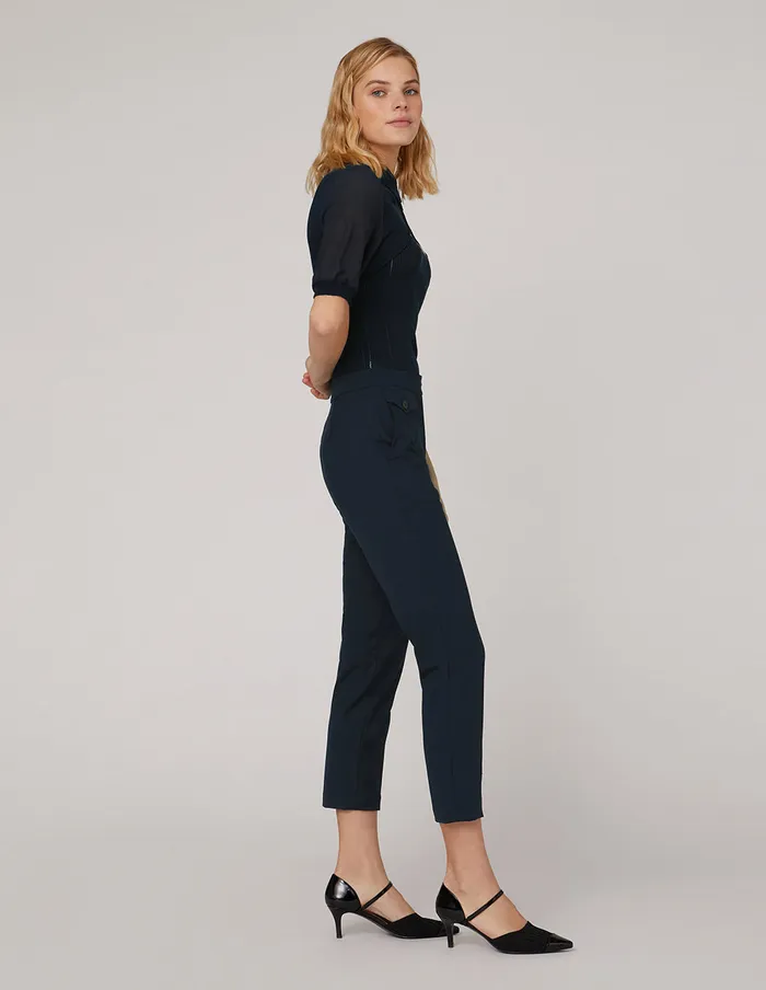 MARYLING Knitwear Sexy Slim Fit Knitted Top Blue 8211 Women